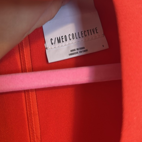 C/MEO COLLECTIVE Halter Trapeze Orange Dress Small - Picture 3 of 4